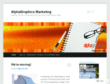 Tablet Screenshot of alphagraphicsmarketing.wordpress.com