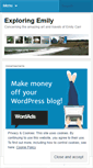Mobile Screenshot of exploringemily.wordpress.com