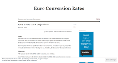 Desktop Screenshot of euroconversionrate.wordpress.com