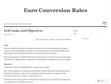 Tablet Screenshot of euroconversionrate.wordpress.com
