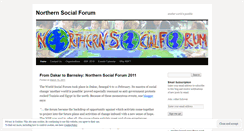 Desktop Screenshot of northernsocialforum.wordpress.com