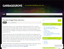 Tablet Screenshot of garbagegrove.wordpress.com