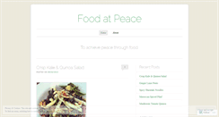 Desktop Screenshot of foodatpeace.wordpress.com