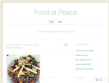 Tablet Screenshot of foodatpeace.wordpress.com