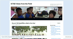 Desktop Screenshot of ict4dviewsfromthefield.wordpress.com
