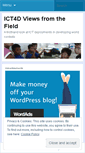 Mobile Screenshot of ict4dviewsfromthefield.wordpress.com