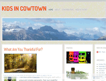Tablet Screenshot of kidsincowtown.wordpress.com