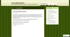 Desktop Screenshot of amongthegiants.wordpress.com