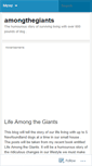 Mobile Screenshot of amongthegiants.wordpress.com