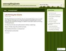 Tablet Screenshot of amongthegiants.wordpress.com
