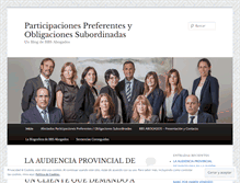 Tablet Screenshot of participacionespreferentesbbsabogados.wordpress.com