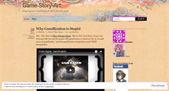 Desktop Screenshot of gamestoryart.wordpress.com