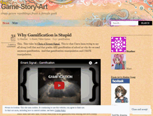 Tablet Screenshot of gamestoryart.wordpress.com