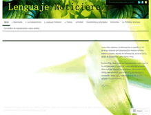 Tablet Screenshot of lenguajenoticiero.wordpress.com