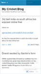 Mobile Screenshot of mycricblog.wordpress.com