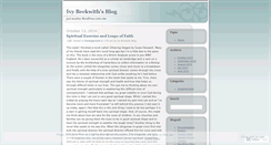 Desktop Screenshot of ivybeck2.wordpress.com