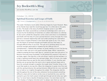 Tablet Screenshot of ivybeck2.wordpress.com