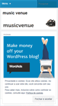 Mobile Screenshot of musicvenue.wordpress.com