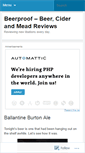 Mobile Screenshot of beerproof.wordpress.com
