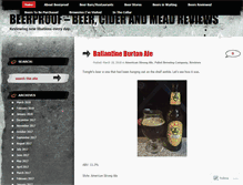 Tablet Screenshot of beerproof.wordpress.com