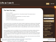 Tablet Screenshot of lif3asiseeit.wordpress.com