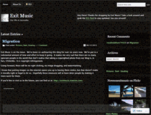Tablet Screenshot of nowsonexitmusic.wordpress.com