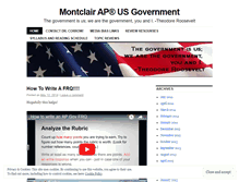 Tablet Screenshot of montclairapgovt.wordpress.com