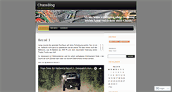 Desktop Screenshot of chaosblog.wordpress.com