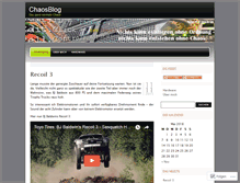 Tablet Screenshot of chaosblog.wordpress.com