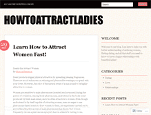 Tablet Screenshot of howtoattractladies.wordpress.com