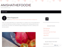 Tablet Screenshot of anishathefoodie.wordpress.com