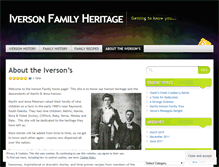 Tablet Screenshot of iversonfamilyheritage.wordpress.com