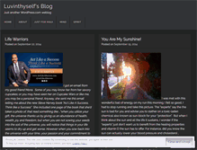 Tablet Screenshot of luvinthyself.wordpress.com