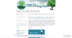 Desktop Screenshot of leaguecitydogpark.wordpress.com