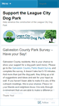 Mobile Screenshot of leaguecitydogpark.wordpress.com