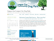 Tablet Screenshot of leaguecitydogpark.wordpress.com