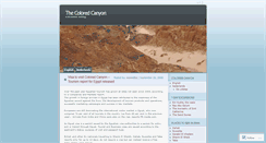 Desktop Screenshot of coloredcanyon.wordpress.com