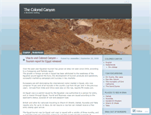 Tablet Screenshot of coloredcanyon.wordpress.com