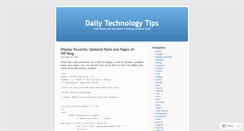 Desktop Screenshot of dailytechnotips.wordpress.com