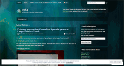 Desktop Screenshot of opt4.wordpress.com