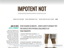 Tablet Screenshot of impotentnot.wordpress.com