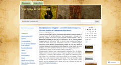 Desktop Screenshot of culturaortodoxa.wordpress.com