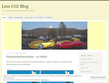Tablet Screenshot of lessco2.wordpress.com