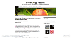 Desktop Screenshot of foodallergyrecipes.wordpress.com