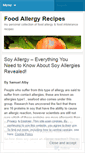 Mobile Screenshot of foodallergyrecipes.wordpress.com