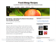 Tablet Screenshot of foodallergyrecipes.wordpress.com