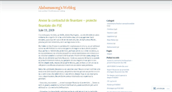 Desktop Screenshot of alabamasong.wordpress.com