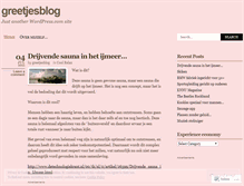 Tablet Screenshot of greetjesblog.wordpress.com