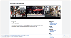 Desktop Screenshot of pavementtopark.wordpress.com