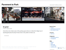 Tablet Screenshot of pavementtopark.wordpress.com